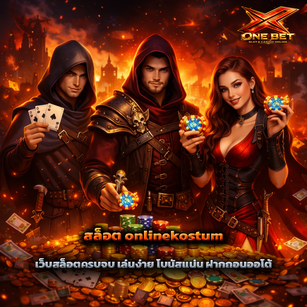 สล็อต onlinekostum เว็บสล็อตครบจบ เล่นง่าย โบนัสแน่น ฝากถอนออโต้